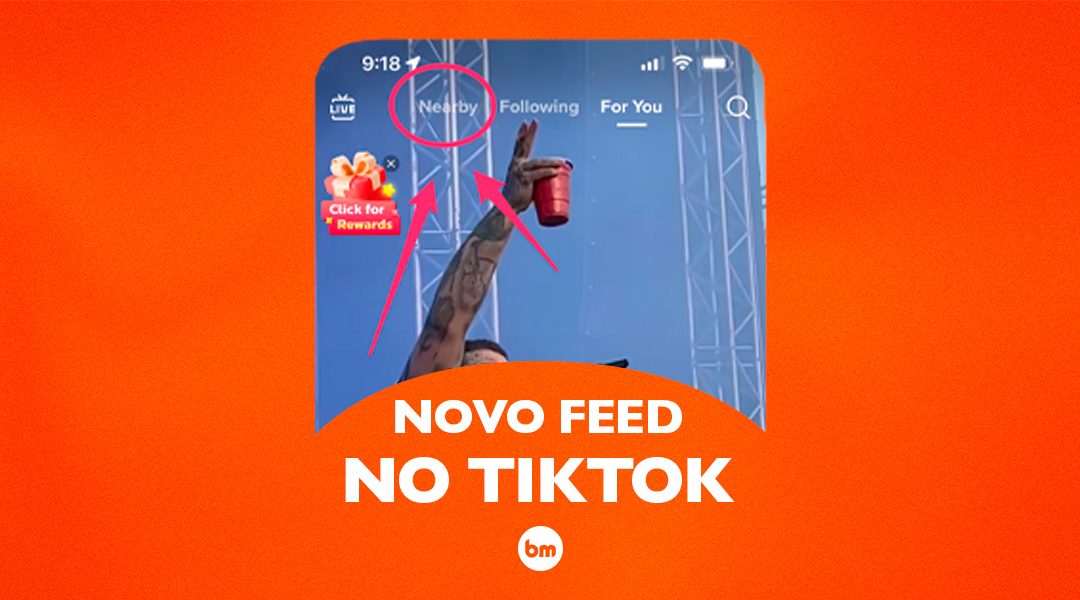 Novo feed no TikTok